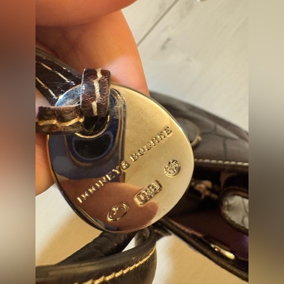 Dooney & Bourke Pink and Brown Tote Bag - Picture 10 of 13